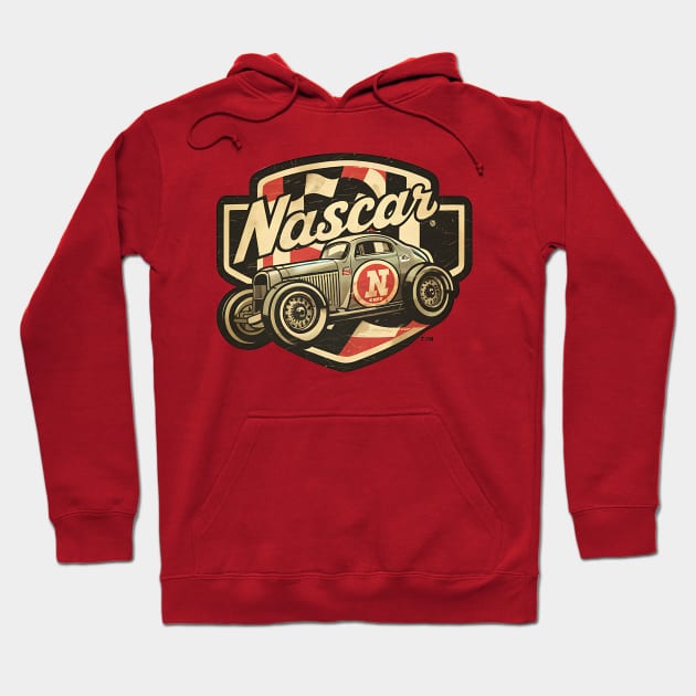 Vintage NASCAR Car Hoodie by Missionslice 